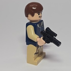Lego Star Wars Han Solo Light Nougat, Reddish Brown Hair, Tan Legs SW0081 Read 