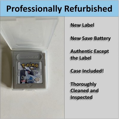 Pokémon Silver Version  (Nintendo Game Boy) NEW Save Battery And Label!