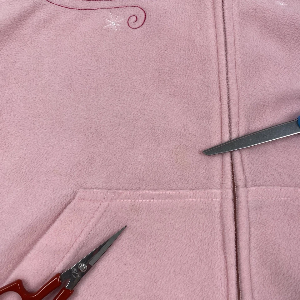 vintage TINKER BELL SASSY fleece jacket Womens Plus 4X 26W 28W Y2K Disney zip up - Image 3 of 4