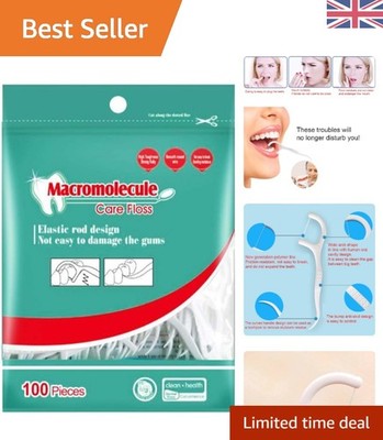 Dual-Use 100 Stück Zahnseide Stocher & Zahnstocher für umfassende Mundpflege