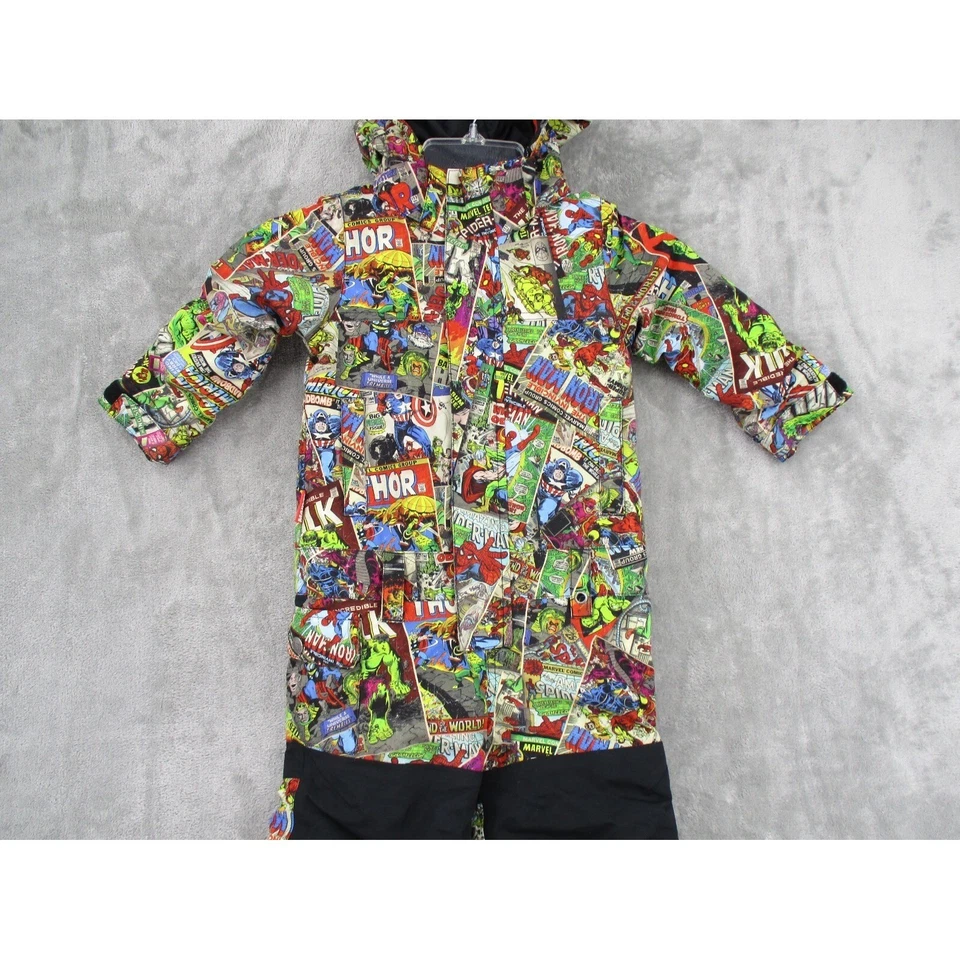 Marvel X Burton Traje de Nieve Niños 18-24 Meses Paseo en Seco Con Capucha Nieve Aislado Cremallera Foto 4 de 4