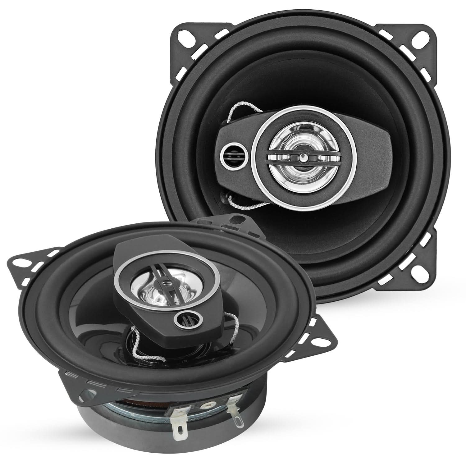 4&rdquo; Pair 250w 4ohm 2 Way Woofer Audio W Tweeter