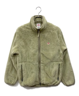 DANTON High pile stand collar fleece jacket Size: 40 Beige Men DT-A0038