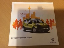 Peugeot Bipper Tepee 2013 UK Markt Verkaufsprospekt Ref MCP3508