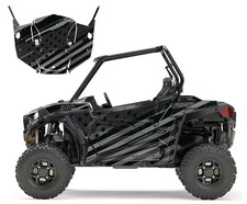2015 -2018 RZR 900 S graphics decal wrap kit 24 mil Speeding Flag 9056