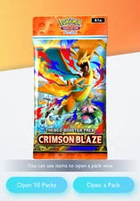 Pokemon TCG Pocket - New Crimson Blaze Pack - Trade Any Card You Want