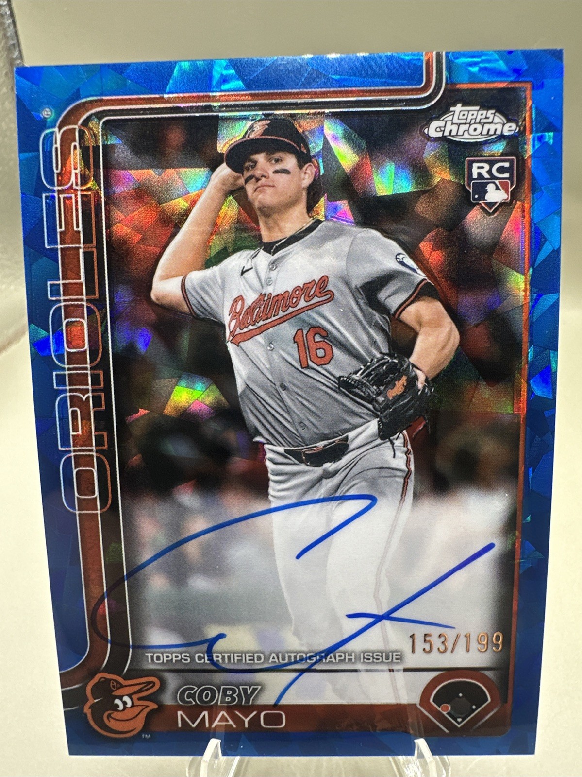 2025 Topps Chrome Sapphire - COBY MAYO AUTO RC #RA-CMA - Refractor /199