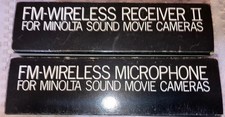FM WIRELESS MICROPHONE RECEIVER II FTM-13EA For Minolta Sound Movie Cameras