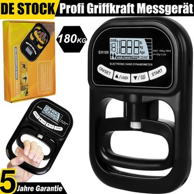 Digitaler Handkraftmessgerät Elektronischer Griffkraft Messer Dynamometer 180Kg