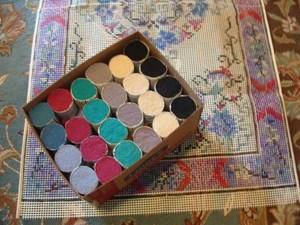 Shillcraft/Readicut  100%  6PLY WOOL Kit #150  Ming  36X60 With Recipe
