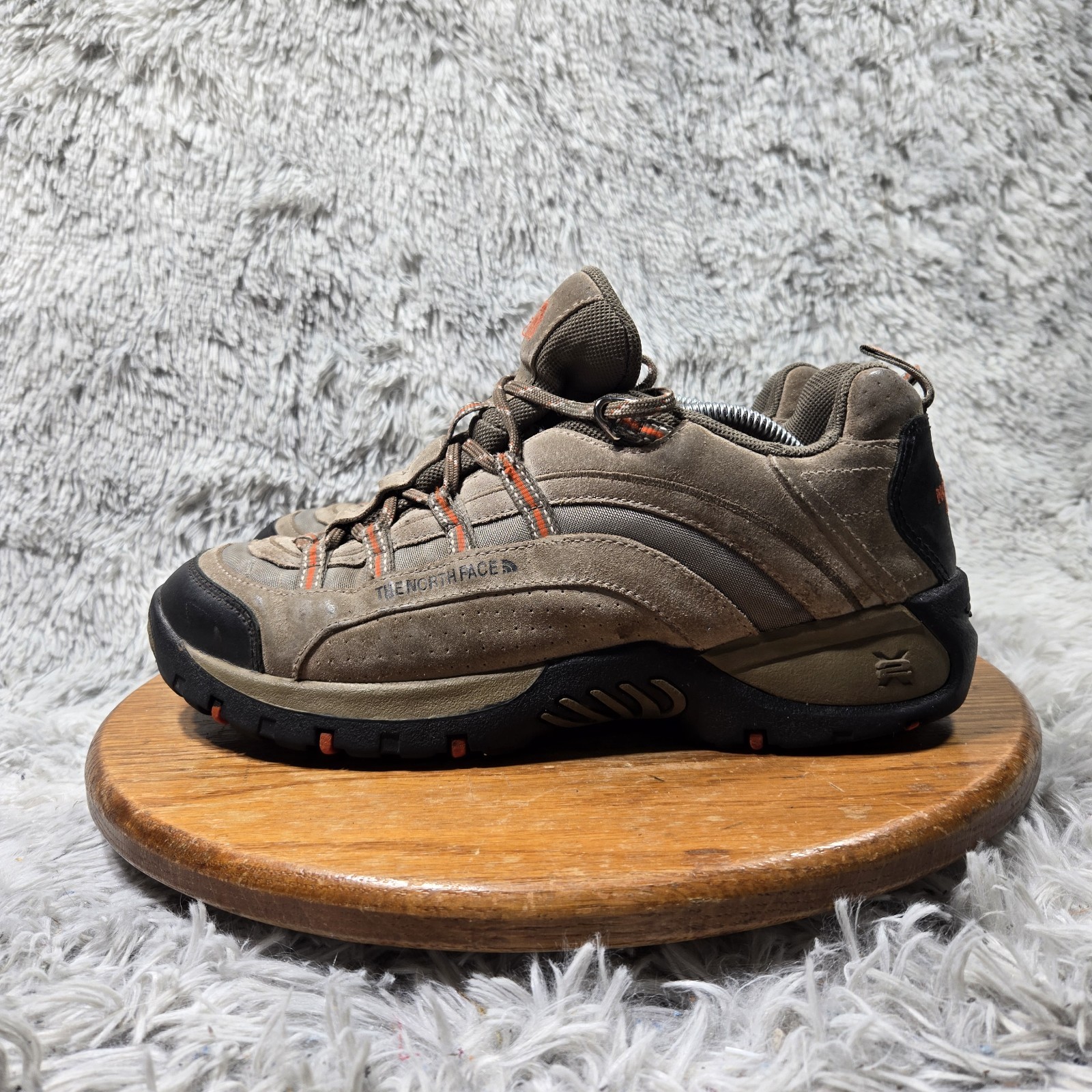 The North Face Mens Size 11.5 Brown Leather Lace Up Outdoor Hiking Ankle Boots thumbnail 3