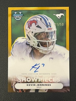 Kevin Jennings 2025 Bowman University's Best Auto Showpieces Gold Refractor /50