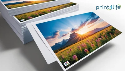 PRINT4LIFE 50 Klappkarten Grußkarten Faltkarten Laserdrucker Kopierer weiß 170g beidseitig