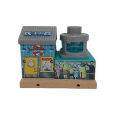 Vintage Thomas Friends Wooden Railroad SODOR Aquarium Shark Exhibit Retired