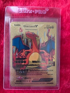 Gold Charizard V Card | eBay