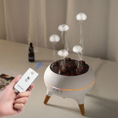 Jellyfish Air Humidifier 250ml Essential Oil Diffuser Remote 7 Color LED