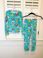 Cat and Jack 6 Green 2pc PJ set Llamas and cactus Girls Boys