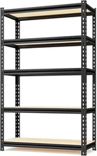 36" W Father&I 5-Shelf-Rack Industrial Metal Steel Utility Garage/Kitchen Storag