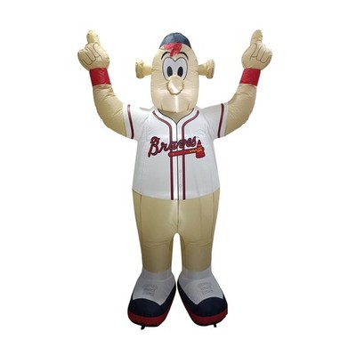 Atlanta Braves MLB 7 Ft Tall Inflatable ''Blooper'' Mascot for Tailgating Party