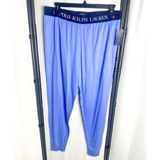 Polo Ralph Lauren Men's Embroidered Logo Pajama Joggers Blue Pants X-Large