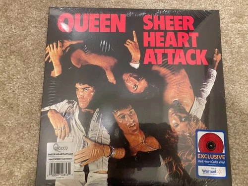Queen Sheer Heart Attack - Half Speed Mastered Red Heart Vinyl New & Sealed!