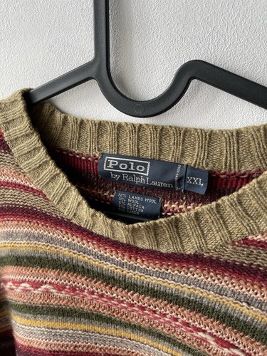 Polo Ralph Lauren Men Knit Multicolored Sweater Size XL/XXL - Picture 5 of 10