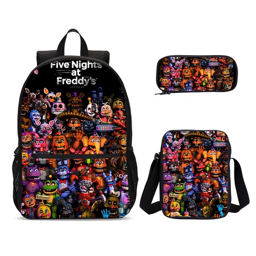 Lote de mochilas escolares para niños Five Nights at Freddy's Cooler bolsa de almuerzo estuche para bolígrafos - Imagen 17 de 19