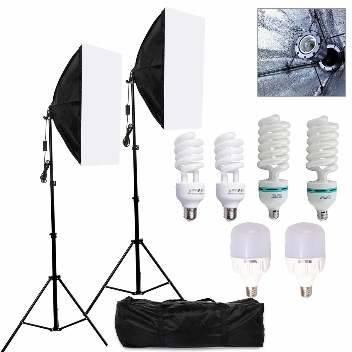 Photography Studio Soft Box Softbox Light Stand Continuous