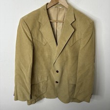 Vintage H Bar C Corduroy California Ranchwear Western Blazer Sports Coat Men 44