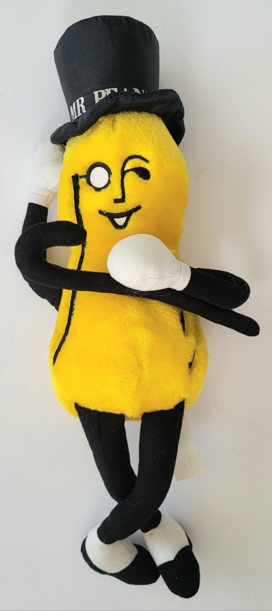 Mr. Peanut ぬいぐるみ Vintage Mr. Peanut Stuffed Doll, 1960's Planter's Peanuts Mr