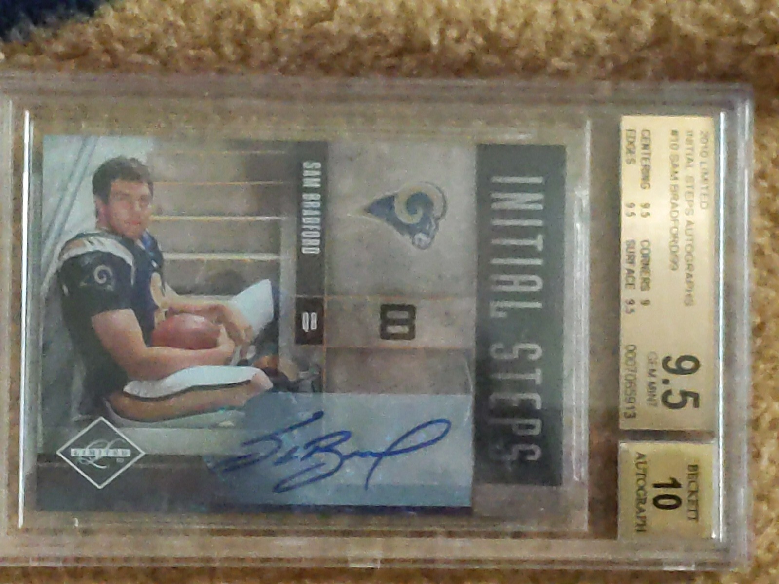 Sam Bradford Panini Limited Initial Steps Autographs #10 Base