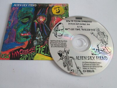 Alien Sex Fiend - Now I'm Feeling Zombiefied (CD, Single 1990) NEW UN-PLAYED