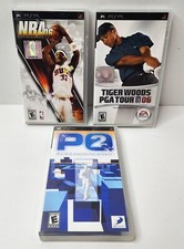 Sony PSP Lot/Bundle - Practical Intelligence Quotient 2 /NBA 06 / Tiger Woods 06