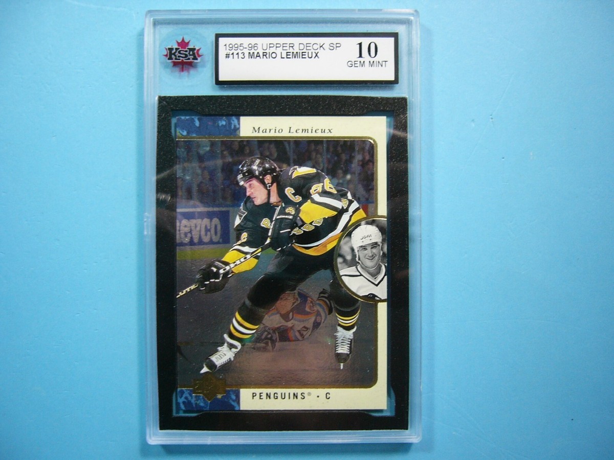 1995/96 UPPER DECK SP HOCKEY CARD #113 MARIO LEMIEUX KSA 10