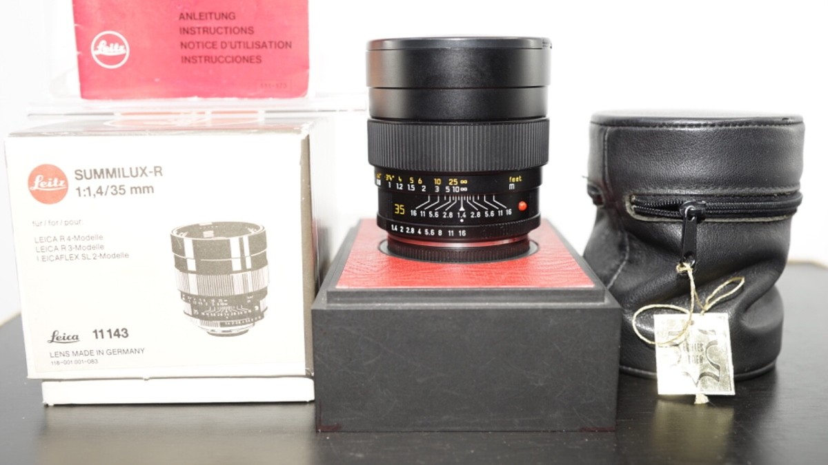 GREAT BUY Leica Summilux-R 35mm f/1.4 MF Leica R Only Lens Boxed