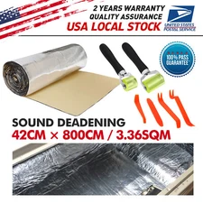 Car Heat Insulation Sound Deadener Mat Thermal Shield Noise Damping Pad  36sqft