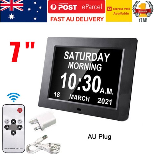 8inch LED Dementia Digital Calendar Clock Alarm Extra Large Day/Week/Month/Year - Picture 15 of 19