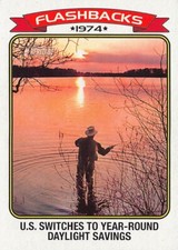 2023 TOPPS HERITAGE (#NF-3) - NEWS FLASHBACKS - DAYLIGHT SAVINGS TIME