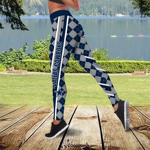 Dallas Football Gym Yoga Pants, Cowboys Football Legging, Dallas Team Football Legging