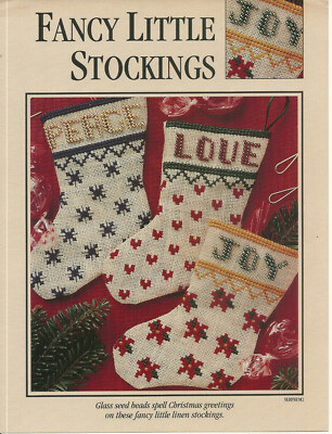 Fancy Little Stockings Christmas Counted Cross Stitch Pattern Leaflet