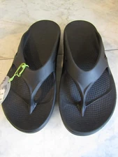 NWT OOFOS OOFOAM Classic Black Sandals Unisex Size Men's 9 Women's 11 EU 42
