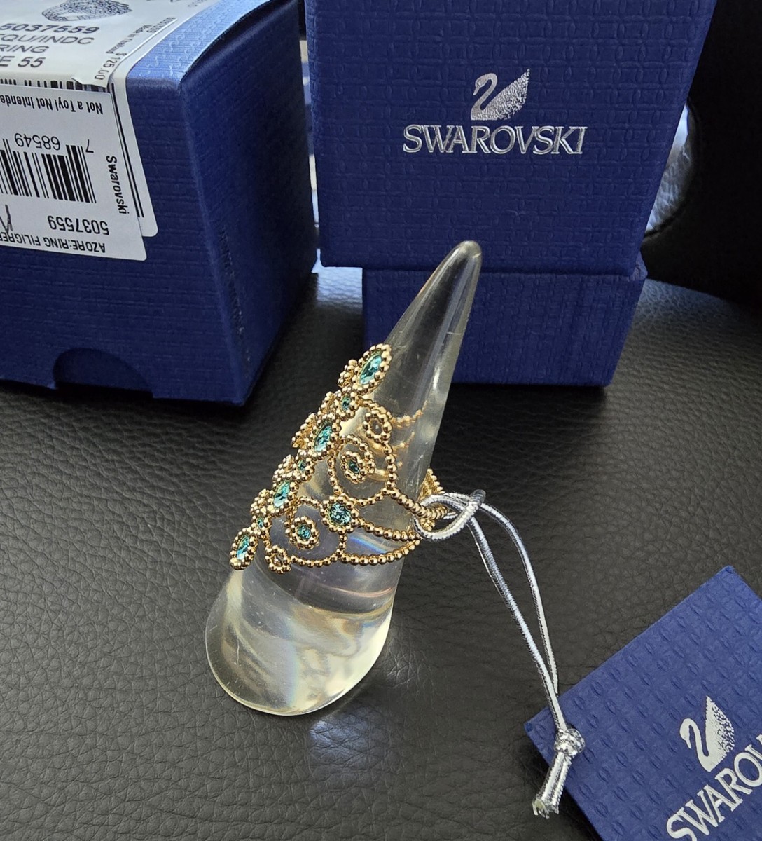 スワロフスキー✖︎10 Rare ring, White, Rose gold-tone plated | Swarovski