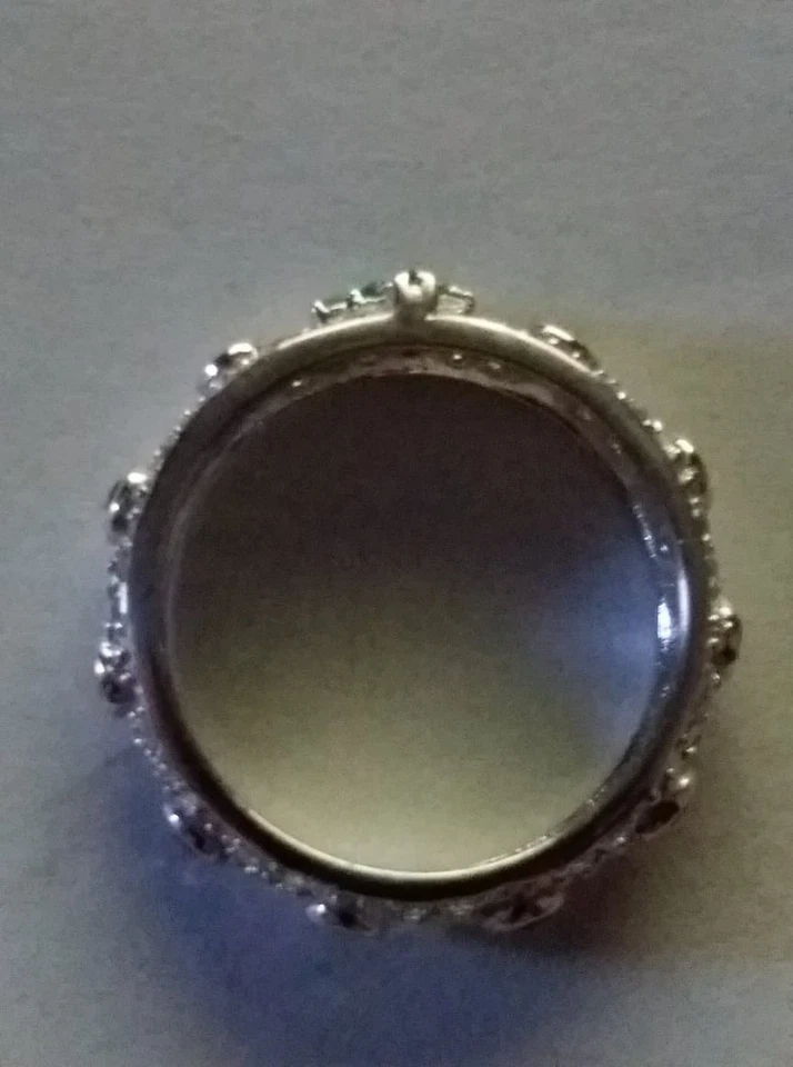 ANELLO ROSARIO IN ARGENTO 925 CON ZIRCONI - Immagine 3 di 3