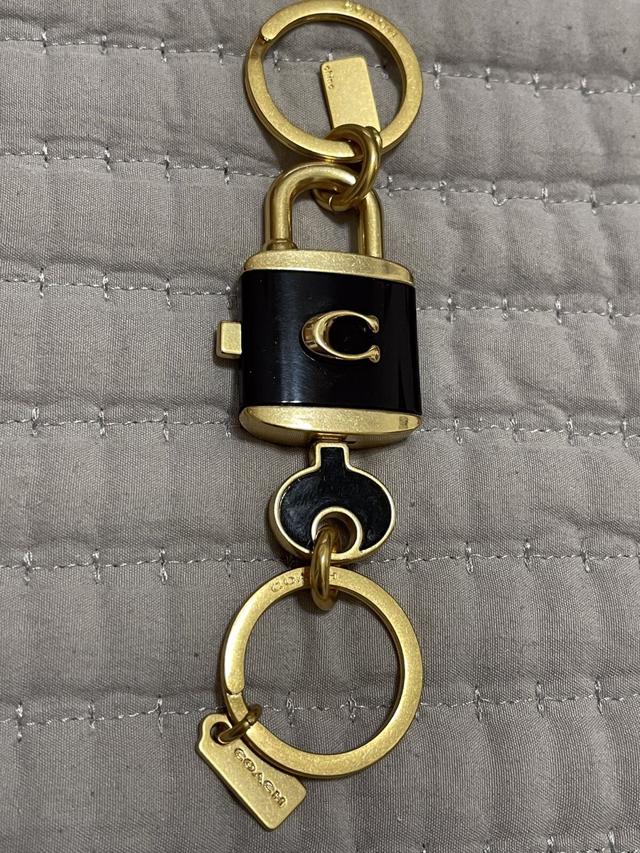 キーホルダー・キーリング Coach Lock And Key Bag Charm C1679 Coach Game Padlock Keychain/Bag Charm C1679-Imblk | eBay