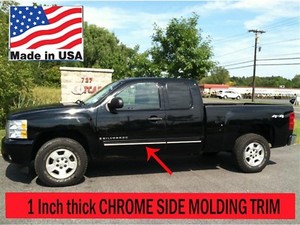 Chevrolet Crew Cab Door Moldings In Chrome | 22775458 | Chevrolet