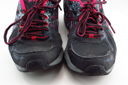 Asics Venture 6 Running Shoes Gray Fabric Women 6 Medium - Picture 2 of 7