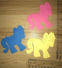 10 LITTLE PONY cardstock paper die cut embellishments scrapbook my little pony