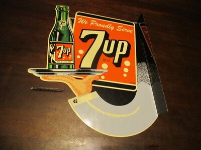 Die Cut Flange 7up Soda Sign...001/2500...circa 2002... rare only 2500 made