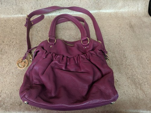Michael Kors Pink Leather Purse Gold 