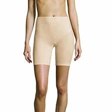 Maidenform Sz XL Cover Your Bases Firm Control Smoothing Slip Shorts DM0035 Nude